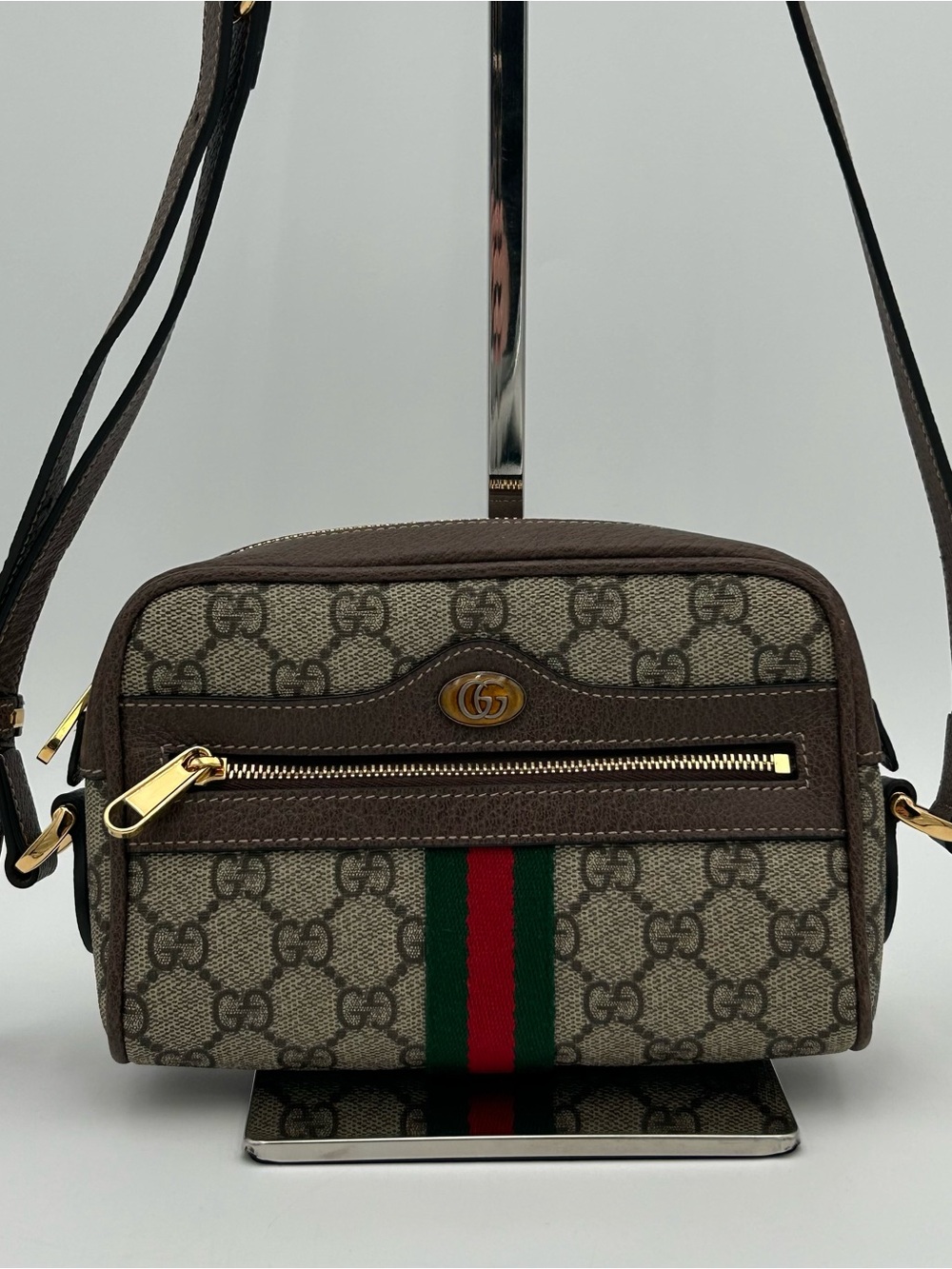 Gucci Tan Ophidia Monogram Crossbody